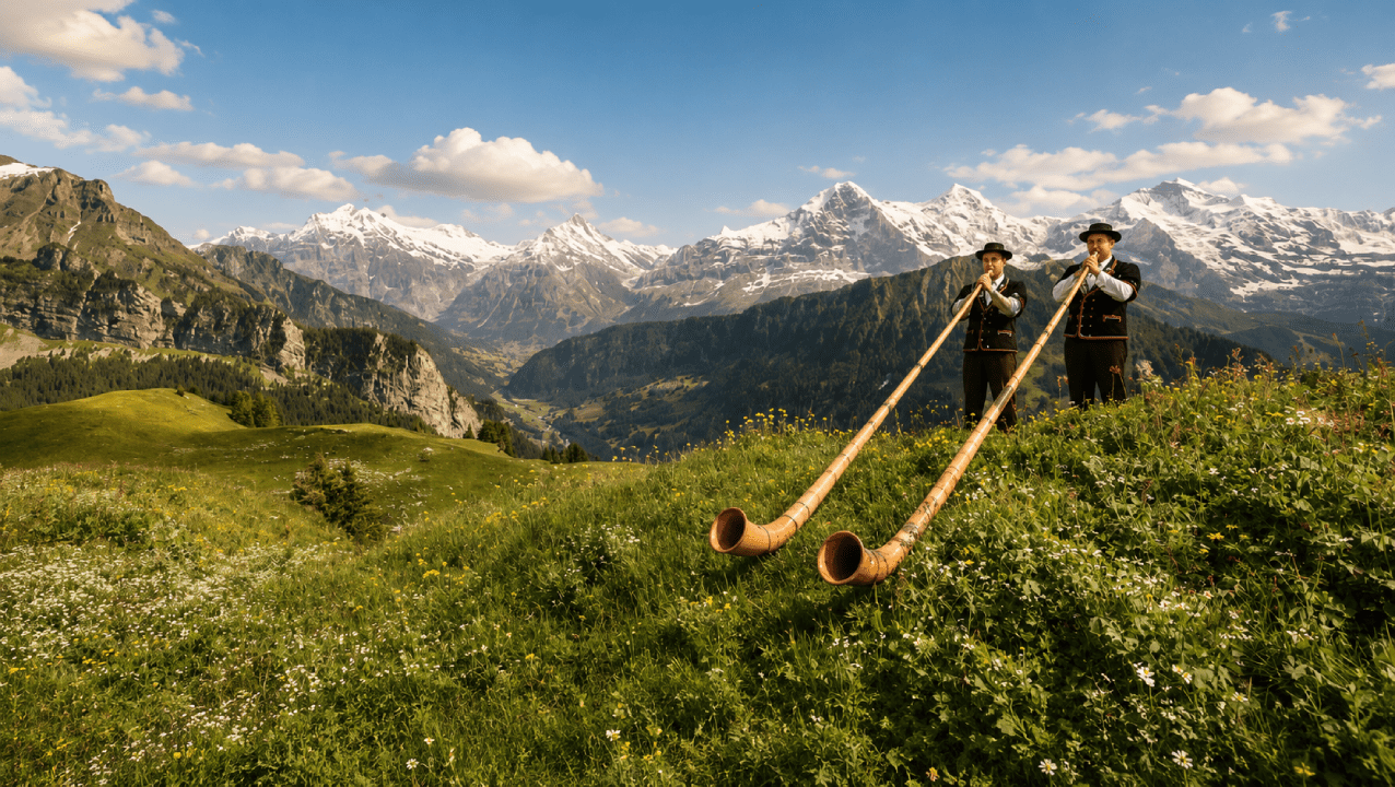 First-time journey through Switzerland
